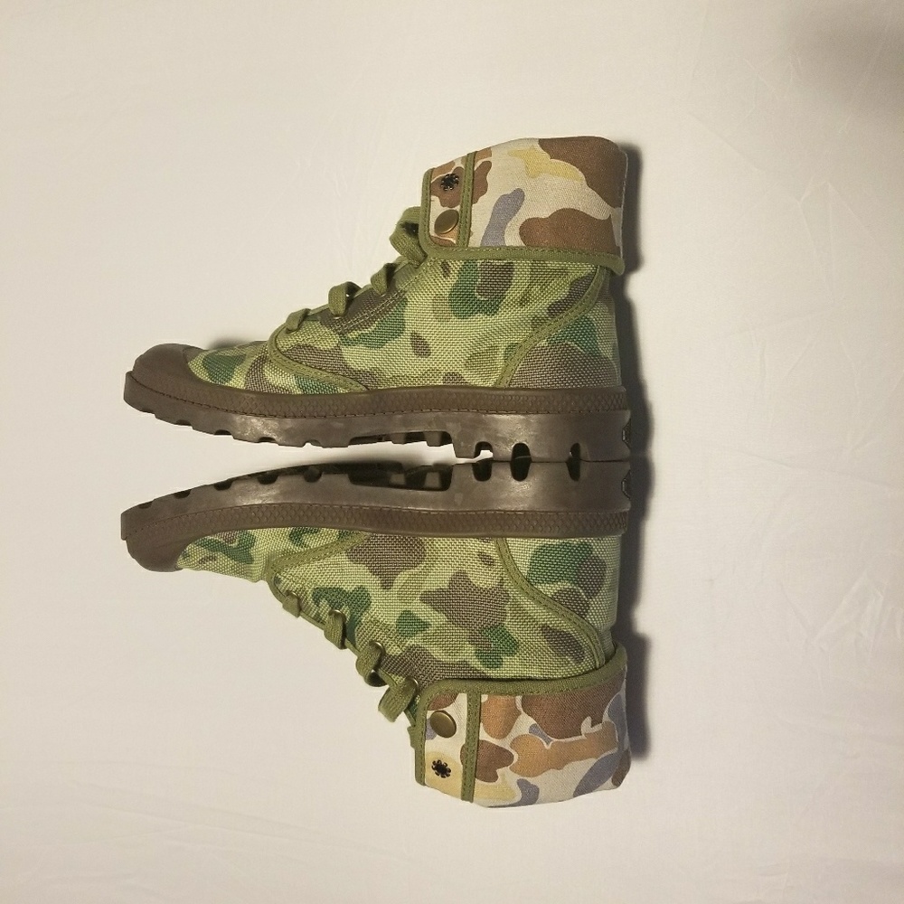Palladium Green Camouflage Shoes
